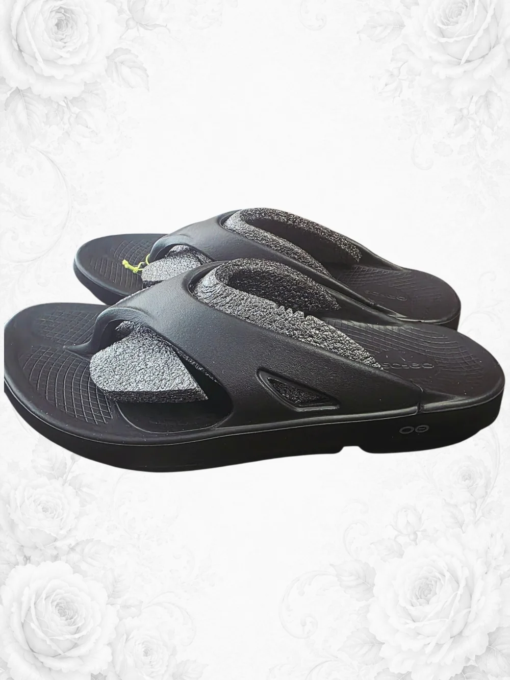 OOFOS OOriginal Recovery Flip Flops Black Unisex M13 W15 NWT XXL Size Men Women